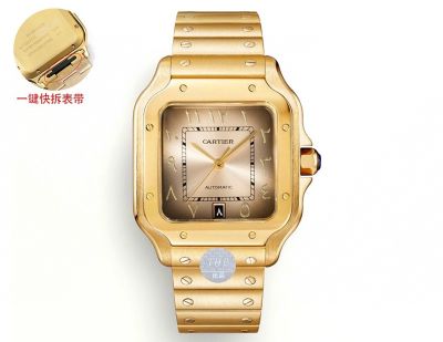 THB Factory Cartier Santos Middle East Version Tape Rose / Gold Steel Case Diameter 39.8mm watch